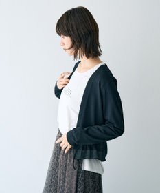 YECCA VECCA ラウンドヘム長袖ロゴTee