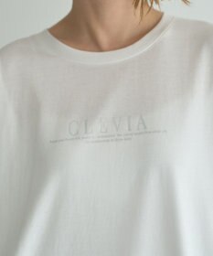 YECCA VECCA ラウンドヘム長袖ロゴTee