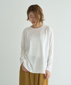 YECCA VECCA ラウンドヘム長袖ロゴTee