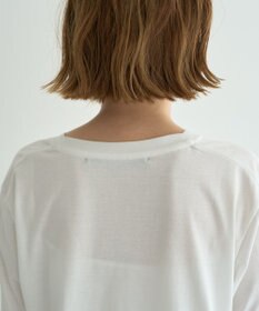 YECCA VECCA ラウンドヘム長袖ロゴTee