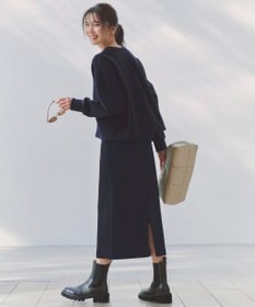 UNFILO BEAUTY FORM JERSEY キーネック トップス