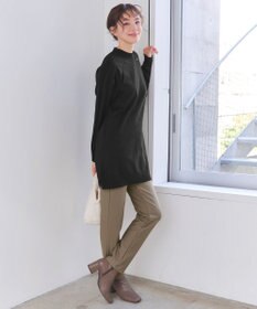 Tiaclasse 【安田美沙子さん着用・新色追加・日本製】すふれ起毛ストレートパンツ