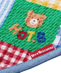 MIKI HOUSE HOT BISCUITS パッチワーク柄 スタイ はっ水