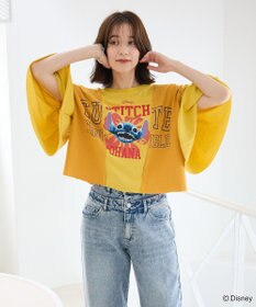 Green Parks スティッチ／リメイク風ドッキングＴシャツ