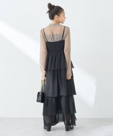 earth music&ecology アシンメトリーティアードワンピース