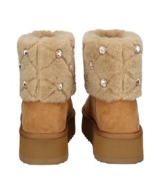 Bridget Birkin 【Bridget Birkin】キルティングビジュームートンブーツ