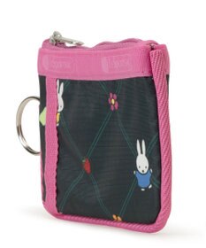LeSportsac KEY CARD HOLDER/ミッフィーオーチャードグリーン/ピンク