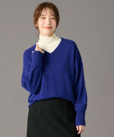 ANY 【手洗い可】イタリーヤーンウールカシミヤミックスＶネックプルオーバー