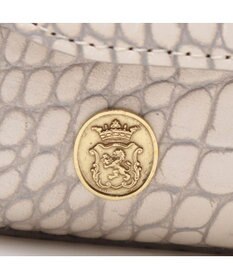 A.D.M.J. 【牛革】クロコ型押しラウンドクラッチショルダー