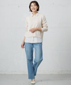 J.PRESS LADIES 【洗える】Reeves  Shine クルーネック ニット