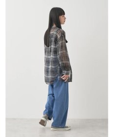 earth music&ecology シアーチェックシャツ