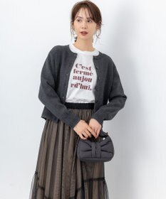 組曲 S 【加藤ローサさん着用】スムースストレッチジャケット カーディガン