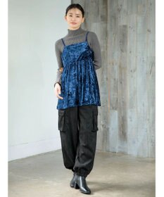 Green Parks ・ＥＬＥＮＣＡＲＥ　ＤＵＥクラッシュベロアキャミチュニック