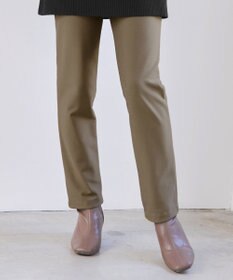 Tiaclasse 【安田美沙子さん着用・新色追加・日本製】すふれ起毛ストレートパンツ