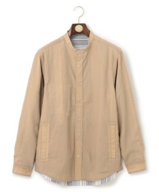 J.PRESS MEN バンドカラーリバーシブル シャツブルゾン