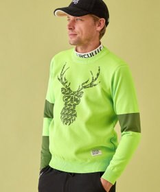 PW CIRCULUS 【イージーケア/軽量】【MEN】 DEER モチーフニット