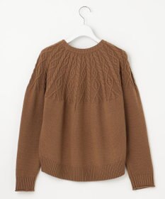 J.PRESS LADIES L 【WEB限定・洗える】 EIGER CORD 求心編み ニット