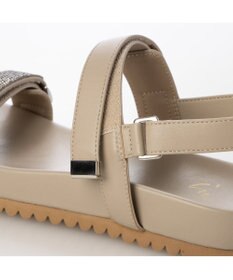 ing <ing>ラインストーンフットベットサンダル