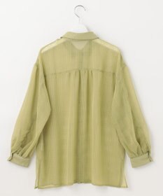 Feroux シアーチェック ブラウス