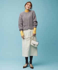 UNFILO プードルニット ZIPカーディガン