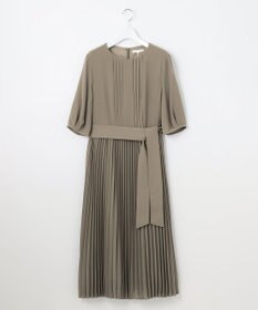 自由区 S 【洗える】シフォンプリーツ ワンピース