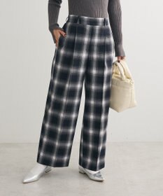 Green Parks あったかきれシル柄　ワイドストレートパンツ