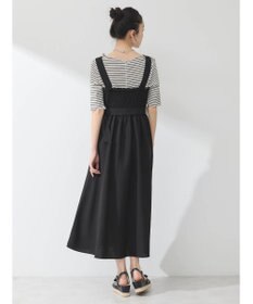 earth music&ecology ベルト付きパネルラインワンピース