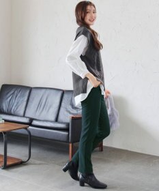 Tiaclasse 【安田美沙子さん着用・新色追加・日本製】すふれ起毛ストレートパンツ