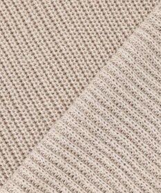 自由区 【洗える】コットンウールミドルゲージプルオーバー ニット