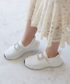 Bridget Birkin 【Bridget Birkin】ビジューバックルニットスニーカー