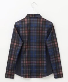 23区GOLF 【WOMEN】【日本製】チェック柄 長袖ポロシャツ