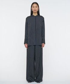 JOSEPH ジオメトリック アニメーション　ロングスリーブブラウス