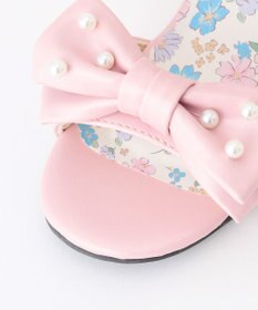 ANY KIDS リボン ヒールサンダル