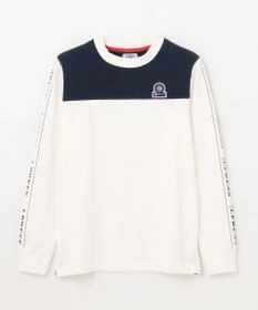 J.PRESS KIDS 【140-170cm】切替×袖プリント 長袖Tシャツ