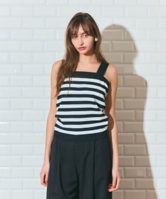 GRACE CONTINENTAL ボーダーニットキャミ