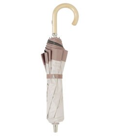 MOONBAT 【遮光/晴雨兼用日傘】LANVIN COLLECTION (ランバン コレクション)グログランリボン バイカラー 遮熱 UV 折りたたみ傘 楽折