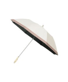 MOONBAT 【遮光/晴雨兼用日傘】LANVIN COLLECTION (ランバン コレクション)グログランリボン バイカラー 遮熱 UV 折りたたみ傘 楽折