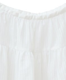 earth music&ecology シアーストライプラップスカート