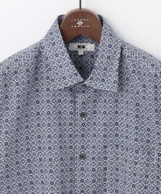 JOSEPH ABBOUD 【サスティナブル】リヨセルリネンプリント シャツ