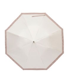 MOONBAT 【遮光/晴雨兼用日傘】LANVIN COLLECTION (ランバン コレクション)グログランリボン バイカラー 遮熱 UV 折りたたみ傘 楽折