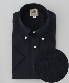J.PRESS MEN 酷暑の清潔感もこれ一枚で【吸水速乾 / 抗菌防臭 / 防シワ】【J.PRESS OXFORD JERSEY】カノコインレイ半袖 シャツ / B.D.