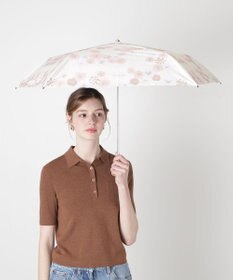 MOONBAT 【 遮光率100％/遮熱/UV/軽量】PAUL&JOE ACCESSOIRES(ポール&ジョー) 晴雨兼用日傘 クリザンテーム 総柄 花柄 折りたたみ傘