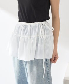 earth music&ecology シアーストライプラップスカート