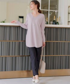 Tiaclasse 【安田美沙子さん着用・新色追加・日本製】すふれ起毛ストレートパンツ