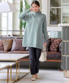 Tiaclasse 【安田美沙子さん着用・新色追加・日本製】すふれ起毛ストレートパンツ