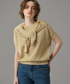 uncrave 【手洗い可】シアー ラメ ニットプルオーバー（uncrave STANDARD）