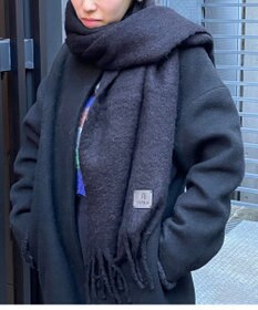 MOONBAT 【WEB限定】FURLA ウール混シャギー無地マフラー/幅40cm