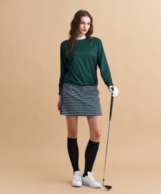23区GOLF 【WOMEN】エアリージャージストレッチプルオーバー フェイクレイヤード