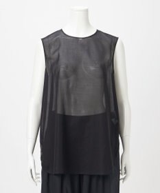 23区 【GOLD LABEL】コットンオーガンジー ジレコンビ ブラウス