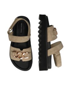 Bridget Birkin 【PARADIS COULEUR】メタルチェーン厚底フットベッドサンダル